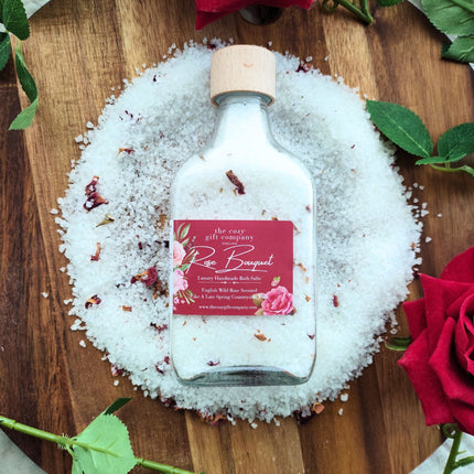 Vegan Dead Sea Bath Salts – Rose Bouquet Spa Soak | Cosy Gift Co