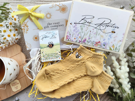 Bee Positive Socks & Keepsake Gift Box