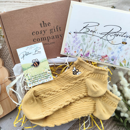 Bee Positive Socks & Keepsake Gift Box
