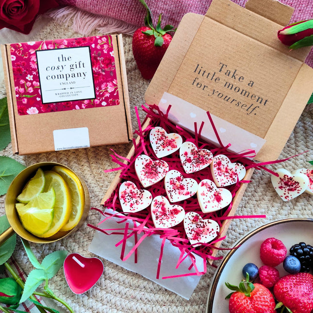 Handmade Vegan Soy Wax Melts - Berry Blushes Scent No.6 | Cosy Gift Co