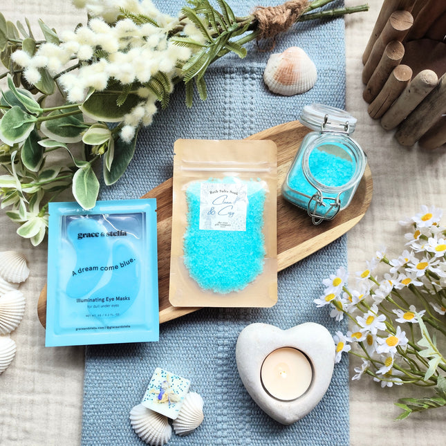 Baby Blue New Mum "Large" Pamper Hamper Gift Box