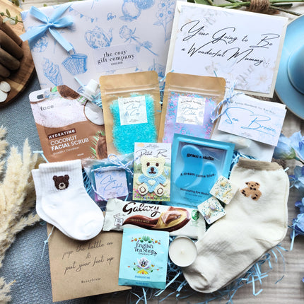 Baby Blue New Mum "Medium" Pamper Hamper Gift Box