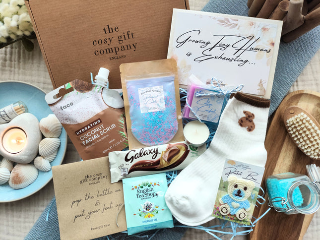 Baby Blue New Mum "Small" Pamper Hamper Gift Box