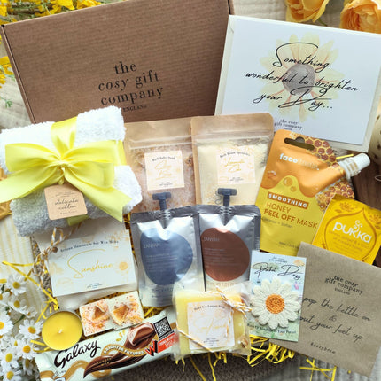 Box Of Sunshine – Deluxe Pamper Self Care Letterbox | Cosy Gift Co