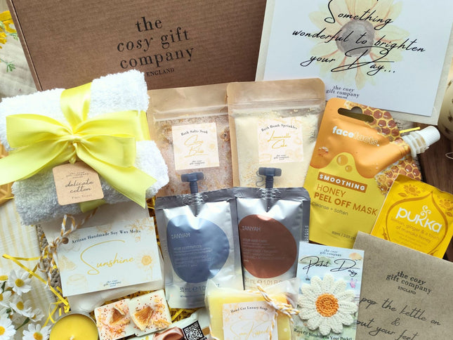 Box Of Sunshine – Deluxe Pamper Self Care Letterbox | Cosy Gift Co