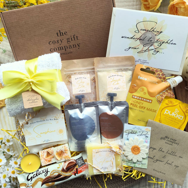 Box Of Sunshine – Deluxe Pamper Self Care Letterbox | Cosy Gift Co