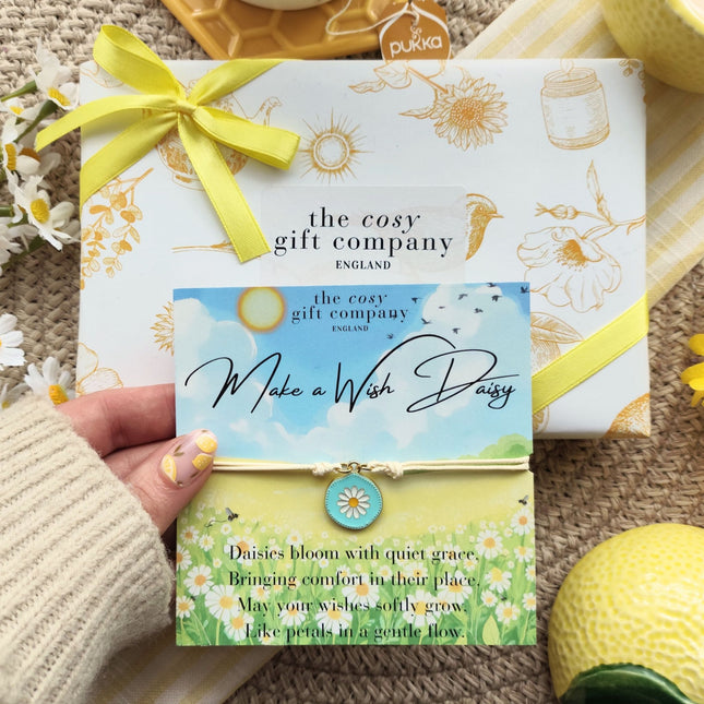 Daisy Friendship Bracelet - Painted Enamel | Cosy Gift Co