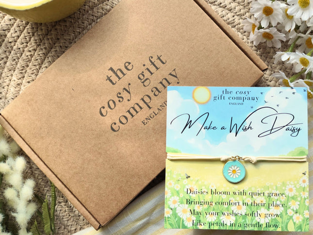 Daisy Friendship Bracelet - Painted Enamel | Cosy Gift Co