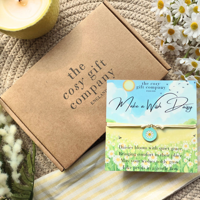 Daisy Friendship Bracelet - Painted Enamel | Cosy Gift Co