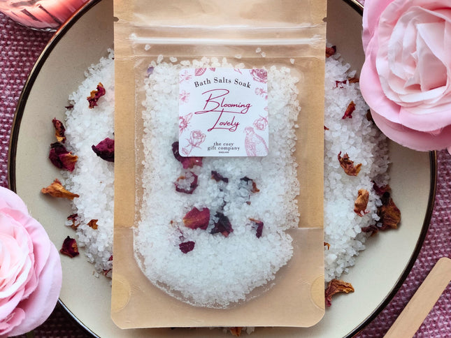 Vegan Dead Sea Bath Salts – Rose & Neroli Spa Soak | Cosy Gift Co