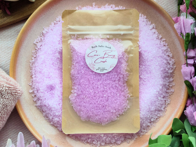 Vegan Dead Sea Bath Salts – Sweet Berry Spa Soak | Cosy Gift Co