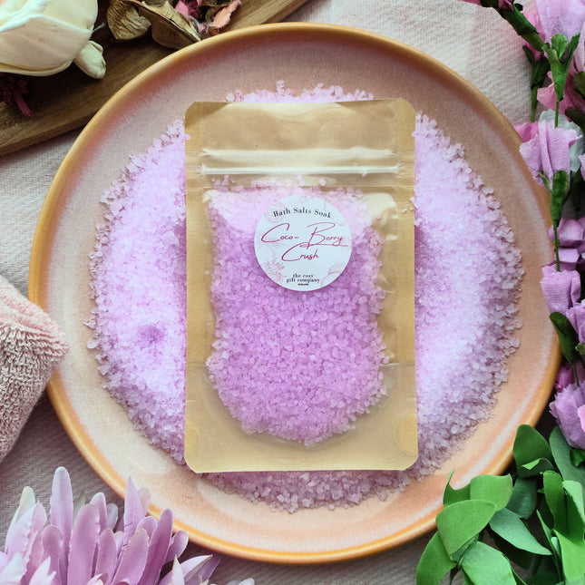 Vegan Dead Sea Bath Salts – Sweet Berry Spa Soak | Cosy Gift Co