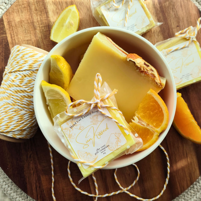 Handmade Vegan Soap Bar - Sunkissed Citrus Scent | Cosy Gift Co