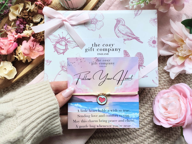 Heart Painted Enamel Wish Bracelet