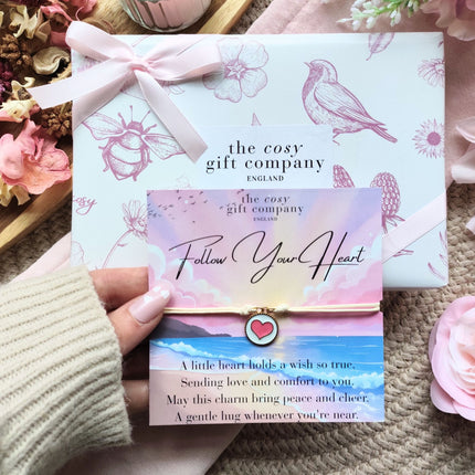 Heart Friendship Bracelet - Painted Enamel | Cosy Gift Co