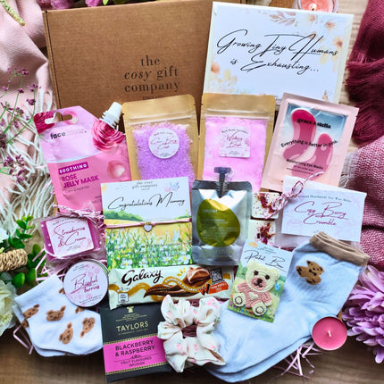 Pink Baby Girl - Luxury New Mum Pamper Hamper Gift Box | Cosy Gift Co