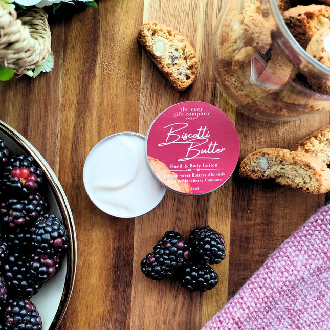 Luxury Vegan Hand & Body Lotion -Biscotti Butter Scent | Cosy Gift Co