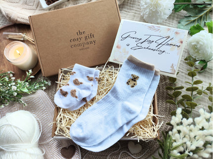White Mummy & Me Socks Gift Box