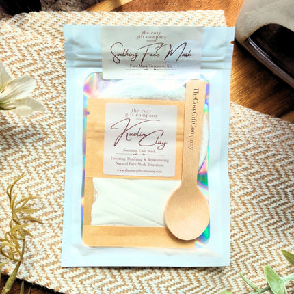 Natural Soothing Face Mask Kit - Kaolin Clay | Cosy Gift Co
