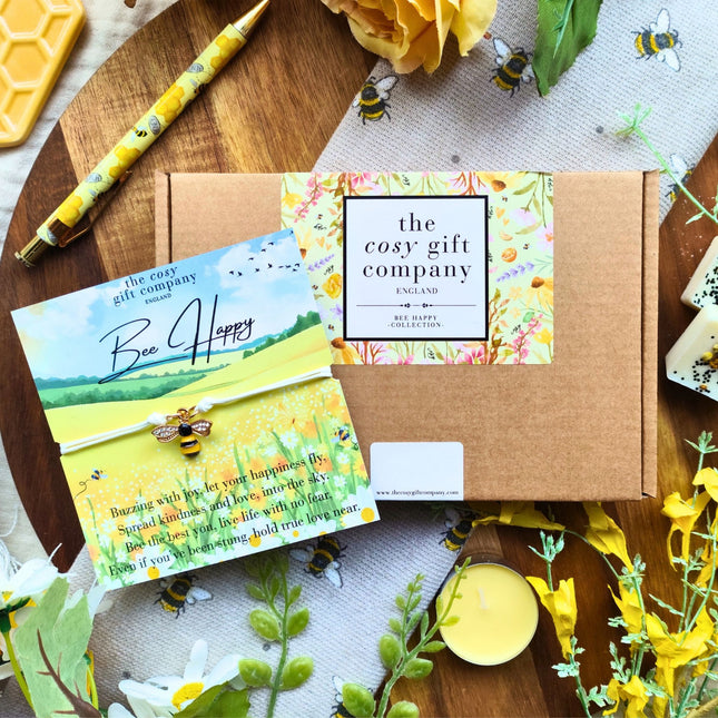 Bee Happy Wish Bracelet Gift | Cosy Gift Co