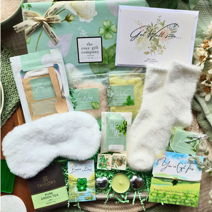Get Well Soon - Deluxe Pamper Hamper Gift Box | Cosy Gift Co