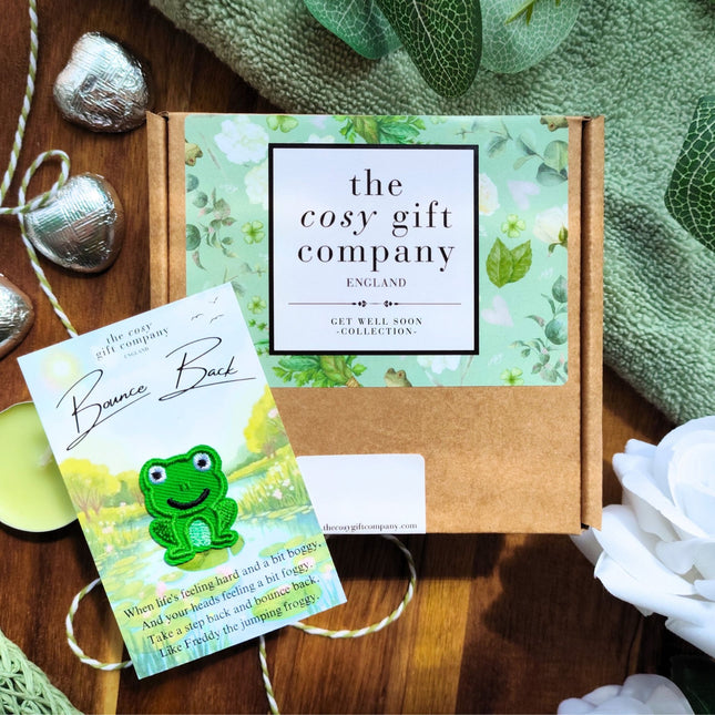Get Well Soon Freddy The Frog Keepsake Gift | Cosy Gift Co