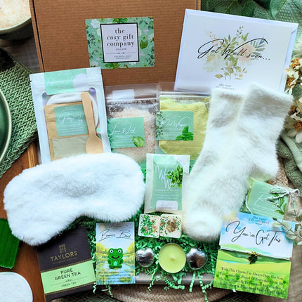 Get Well Soon - Deluxe Pamper Hamper Gift Box | Cosy Gift Co