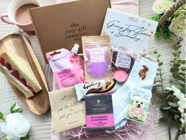 Baby Pink New Mum "Small" Pamper Hamper Gift Box