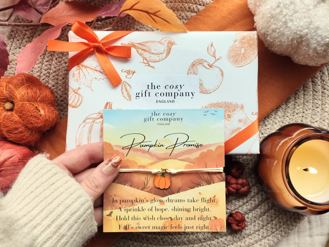 Pumpkin Promise Painted Enamel Wish Bracelet