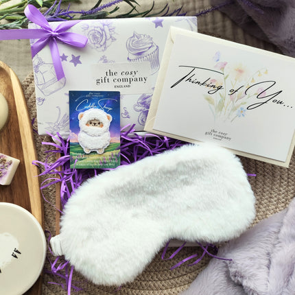 Fluffy Sleep Mask & Cuddle Sheep Gift Box