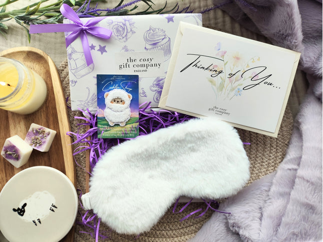 Fluffy Sleep Mask & Cuddle Sheep Gift Box