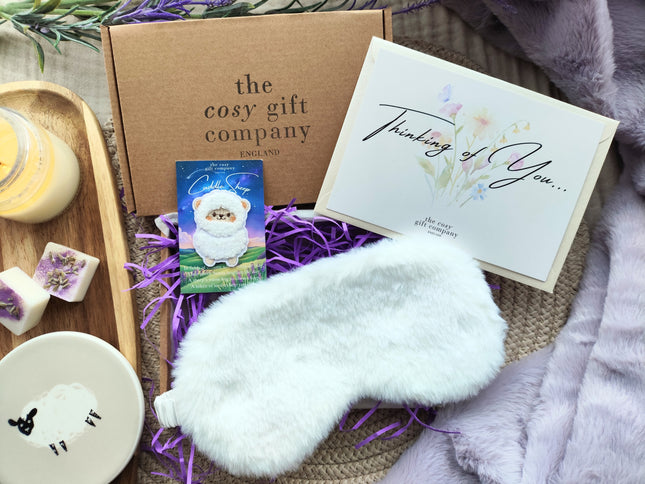 Fluffy Sleep Mask & Cuddle Sheep Gift Box