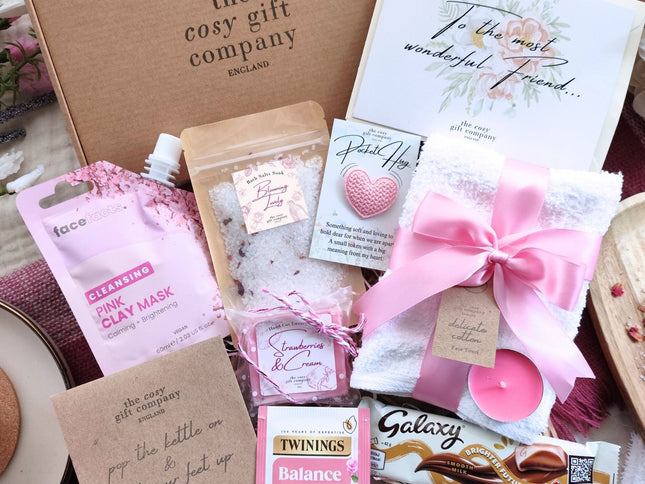 Pink Pamper Hamper – Small Luxury Spa Gift Box | The Cosy Gift Co