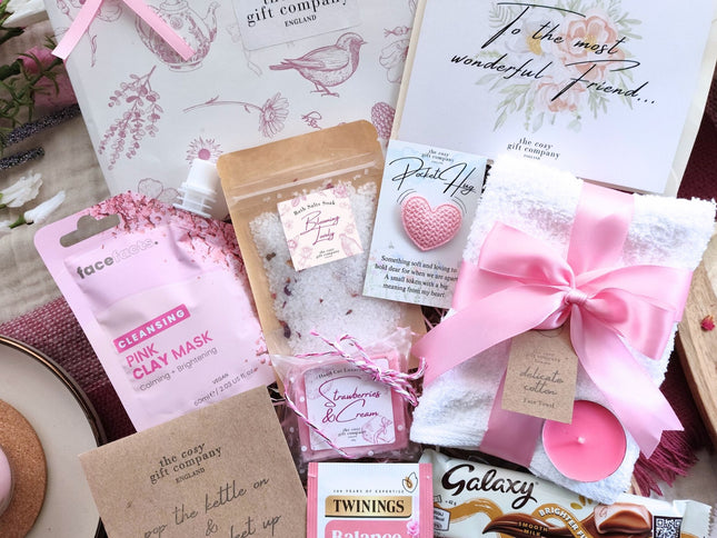 Pink Pamper Hamper – Small Luxury Spa Gift Box | The Cosy Gift Co