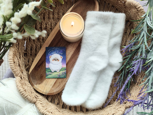 Fluffy Sleep Mask, Socks And Cuddle Sheep Gift Box