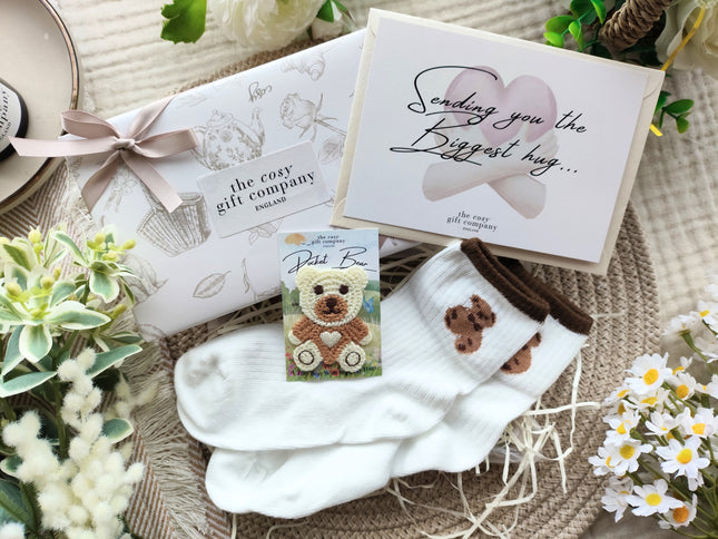 Teddy Socks & Pocket Teddy Keepsake Gift Box