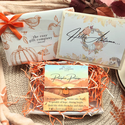 Pumpkin Promise Painted Enamel Wish Bracelet